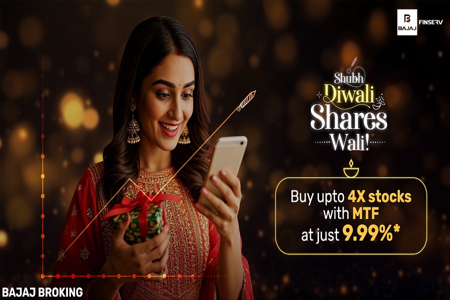 Bajaj Broking Launches Diwali Campaign `Shubh Diwali, Shares Wali` - Offering Margin Trading Facility (MTF) at 9.99% Interest